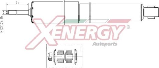 AP XENERGY X285344 - Амортисьор vvparts.bg