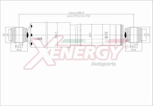 AP XENERGY X283344 - Амортисьор vvparts.bg