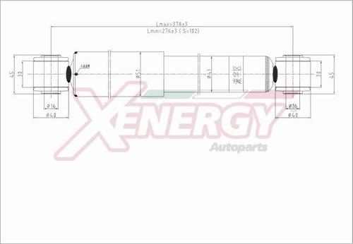 AP XENERGY X237341 - Амортисьор vvparts.bg