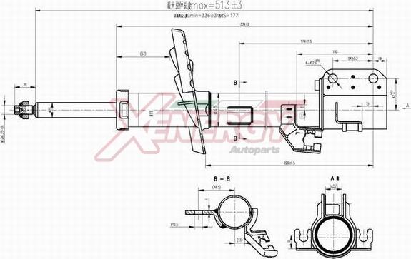 AP XENERGY X748333 - Амортисьор vvparts.bg