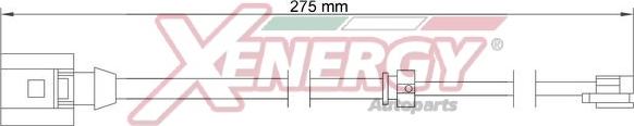 AP XENERGY X70348 - Предупредителен контактен сензор, износване на накладките vvparts.bg