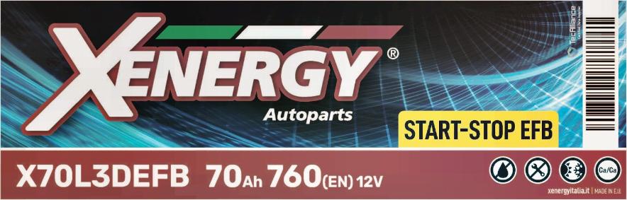 AP XENERGY X70L3DEFB - Стартов акумулатор vvparts.bg