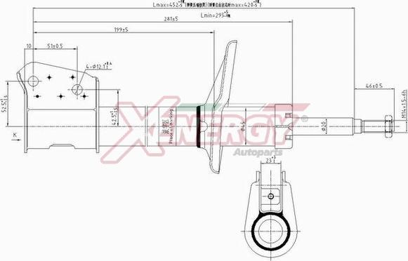 AP XENERGY X714333 - Амортисьор vvparts.bg