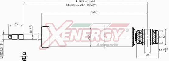 AP XENERGY X711344 - Амортисьор vvparts.bg