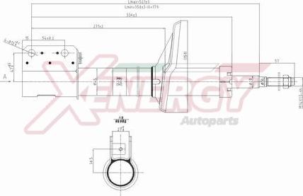 AP XENERGY X713338 - Амортисьор vvparts.bg