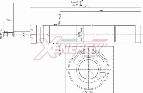 AP XENERGY X717341 - Амортисьор vvparts.bg