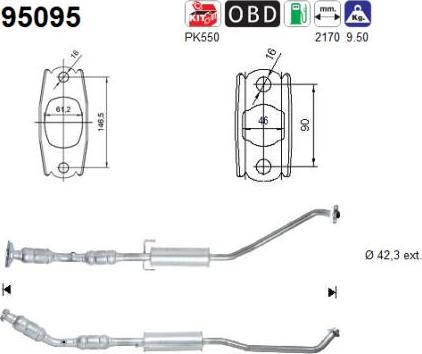 AS 95095 - Катализатор vvparts.bg