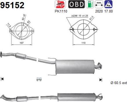 AS 95152 - Катализатор vvparts.bg