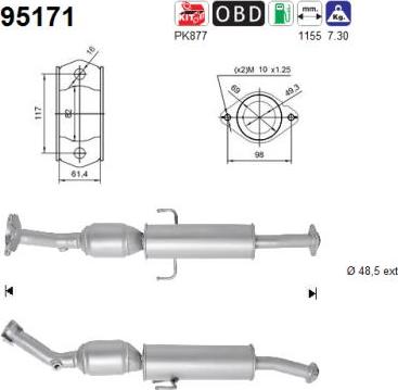 AS 95171 - Катализатор vvparts.bg