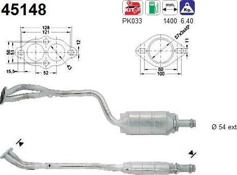 AS 45148 - Катализатор vvparts.bg