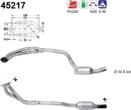 AS 45217 - Катализатор vvparts.bg