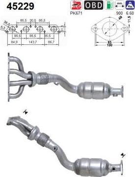 AS 45229 - Катализатор vvparts.bg