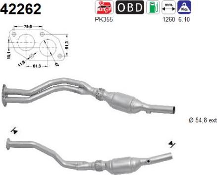 AS 42262 - Катализатор vvparts.bg