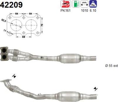 AS 42209 - Катализатор vvparts.bg