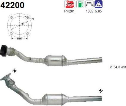 AS 42200 - Катализатор vvparts.bg