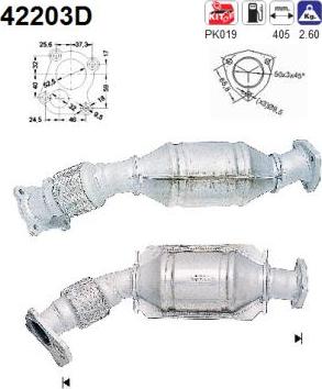 AS 42203D - Катализатор vvparts.bg