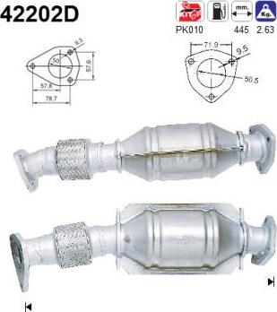 AS 42202D - Катализатор vvparts.bg