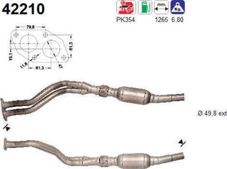 AS 42210 - Катализатор vvparts.bg