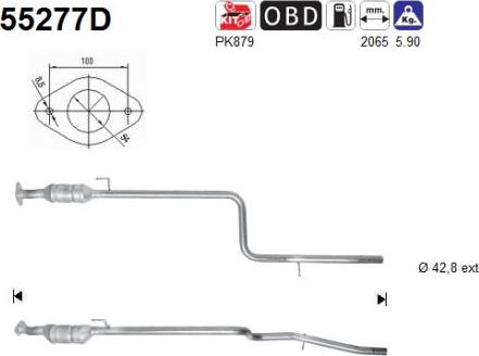 AS 55277D - Катализатор vvparts.bg