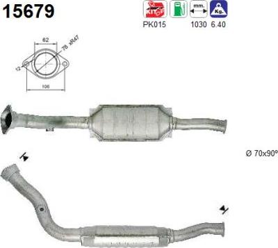 AS 15679 - Катализатор vvparts.bg