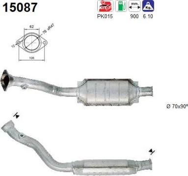 AS 15087 - Катализатор vvparts.bg