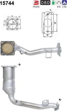 AS 15744 - Катализатор vvparts.bg