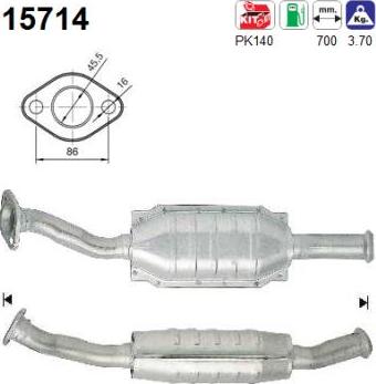 AS 15714 - Катализатор vvparts.bg