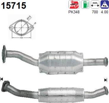 AS 15715 - Катализатор vvparts.bg