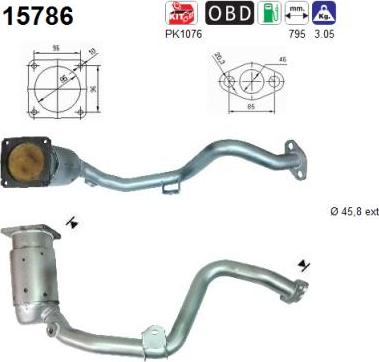 AS 15786 - Катализатор vvparts.bg