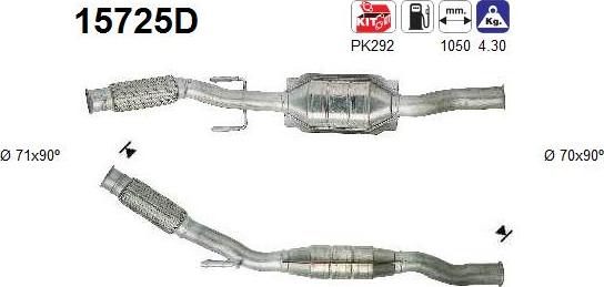 AS 15725D - Катализатор vvparts.bg