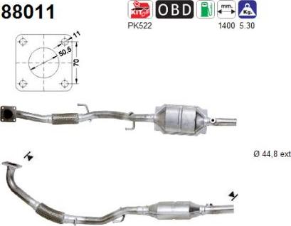 AS 88011 - Катализатор vvparts.bg