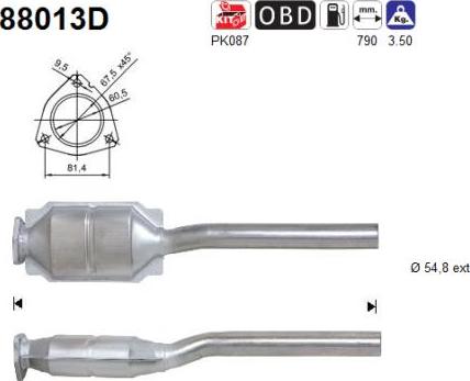 AS 88013D - Катализатор vvparts.bg