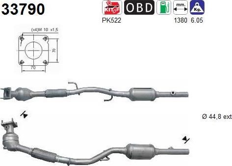 AS 33790 - Катализатор vvparts.bg