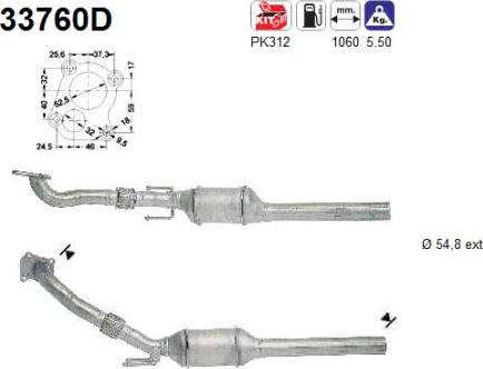 AS 33760D - Катализатор vvparts.bg