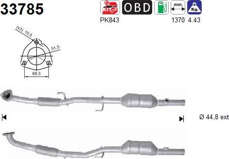 AS 33785 - Катализатор vvparts.bg