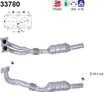 AS 33780 - Катализатор vvparts.bg