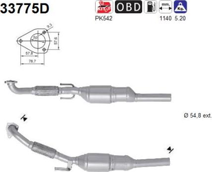 AS 33775D - Катализатор vvparts.bg