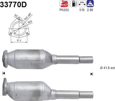 AS 33770D - Катализатор vvparts.bg