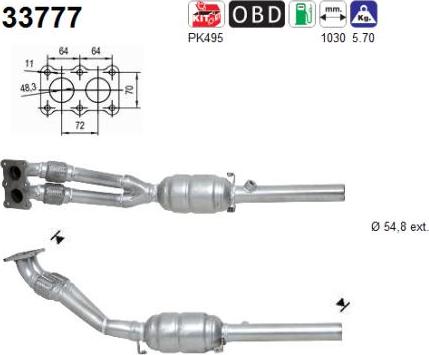 AS 33777 - Катализатор vvparts.bg