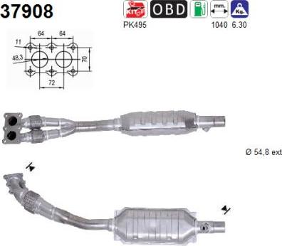 AS 37908 - Катализатор vvparts.bg