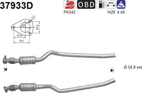 AS 37933D - Катализатор vvparts.bg