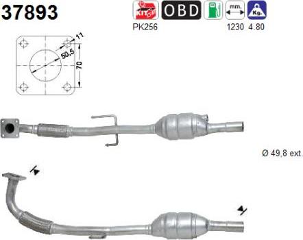 AS 37893 - Катализатор vvparts.bg