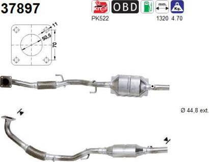 AS 37897 - Катализатор vvparts.bg