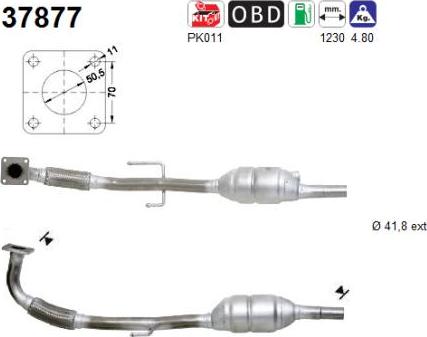 AS 37877 - Катализатор vvparts.bg