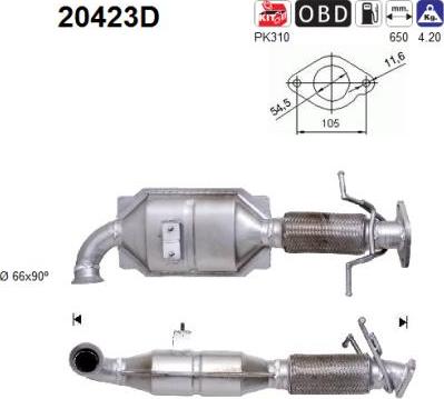 AS 20423D - Катализатор vvparts.bg