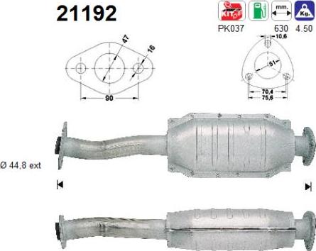 AS 21192 - Катализатор vvparts.bg