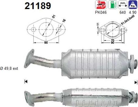 AS 21189 - Катализатор vvparts.bg