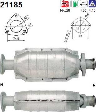 AS 21185 - Катализатор vvparts.bg