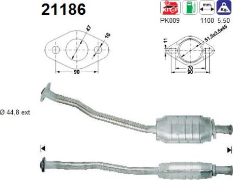 AS 21186 - Катализатор vvparts.bg