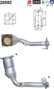 AS 28592 - Катализатор vvparts.bg